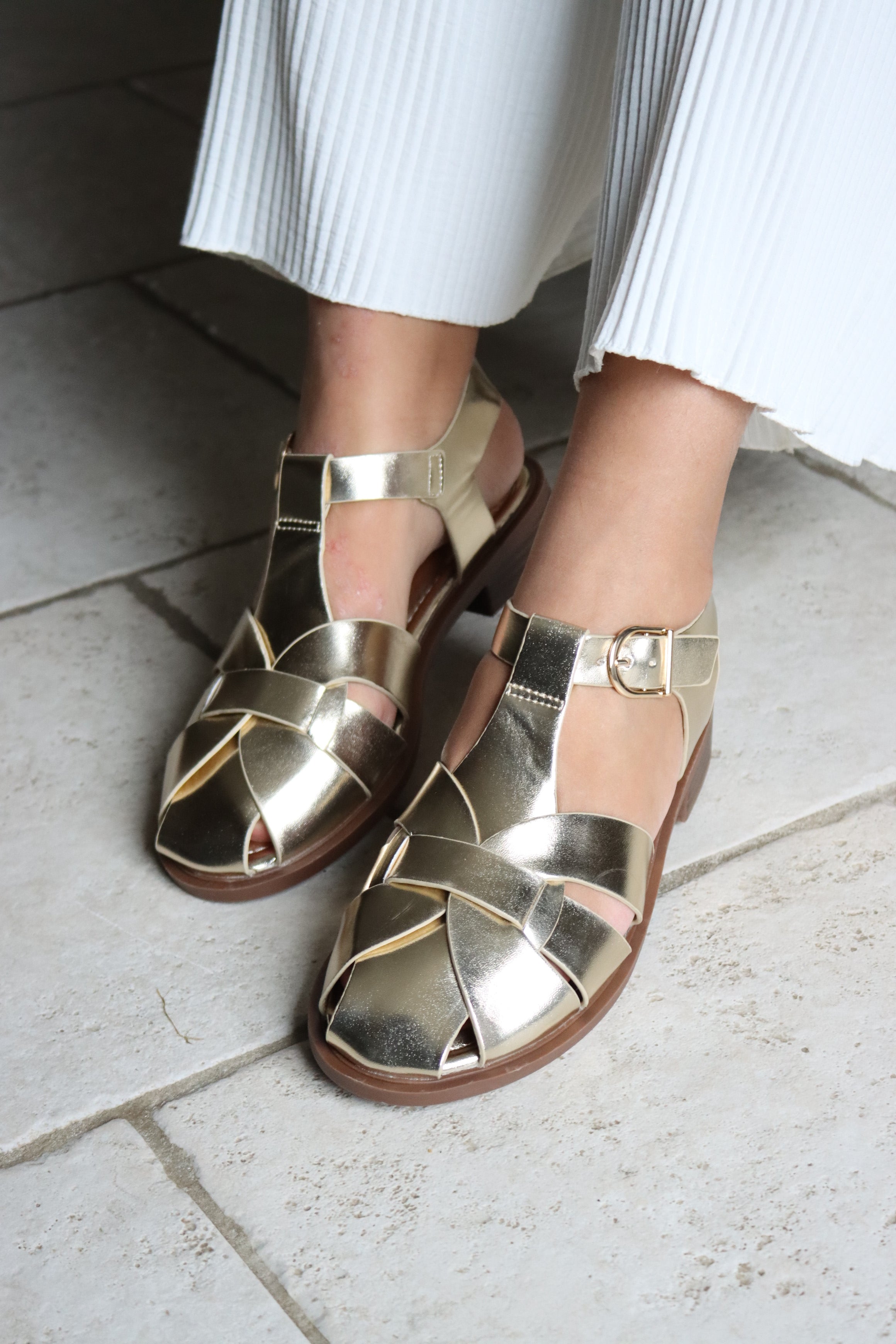 Sandales plate Inès