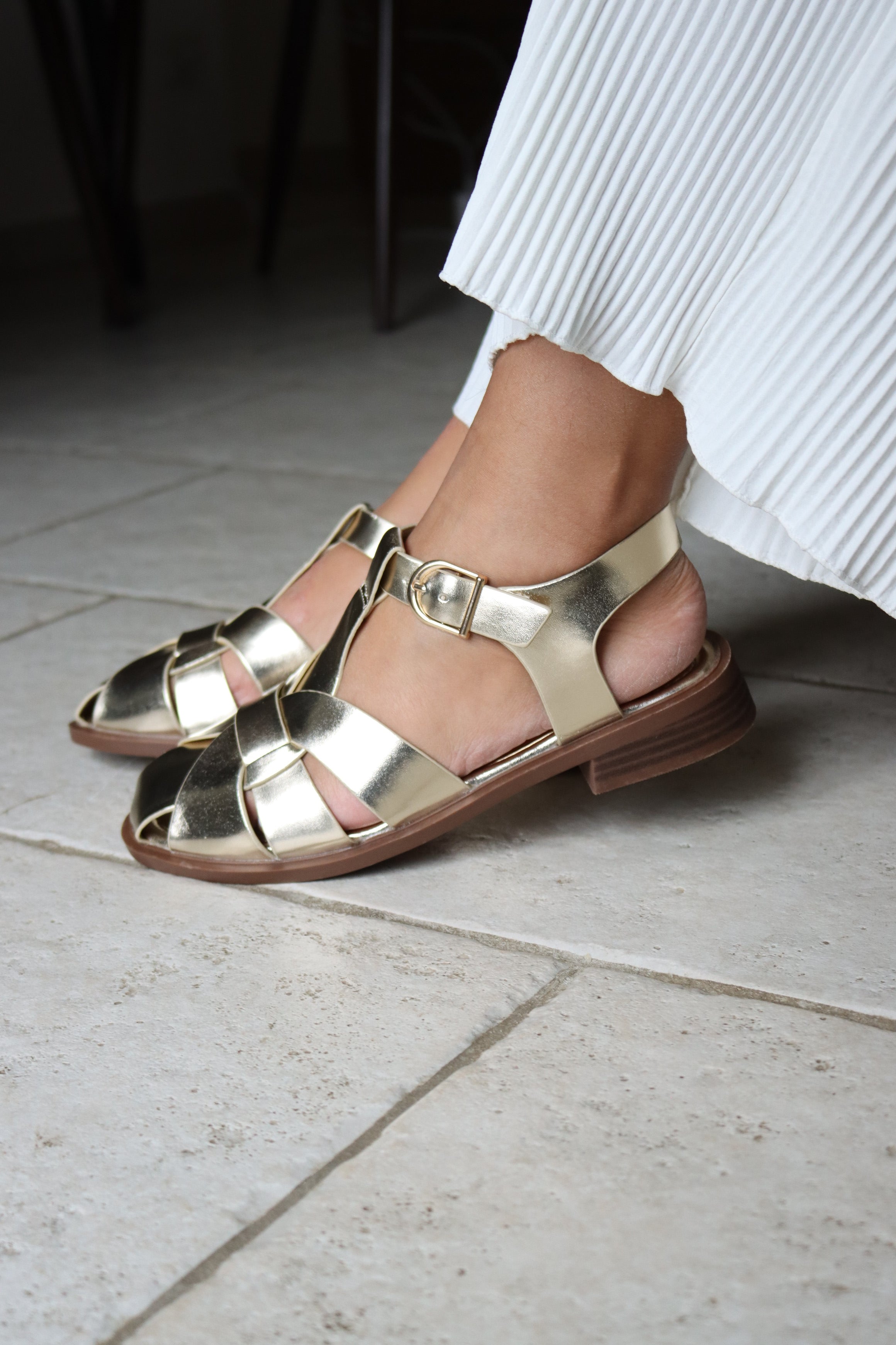 Sandales plate Inès